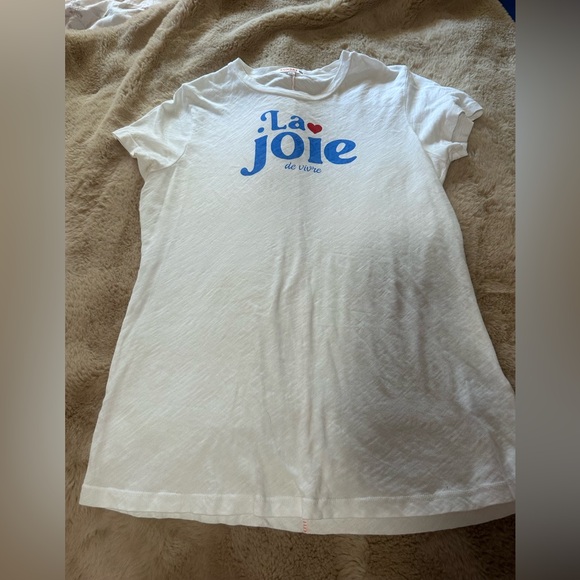 Sundry Classic La Joie White Tee Size 2 6/8 - Picture 1 of 5